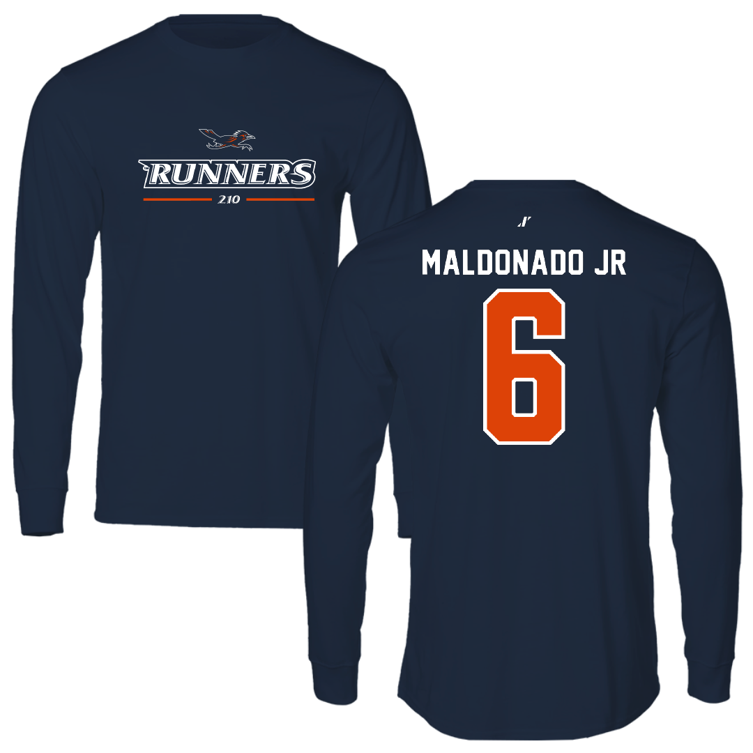 University of Texas at San Antonio Baseball Navy General Performance Long Sleeve - #6 John Maldonado Jr