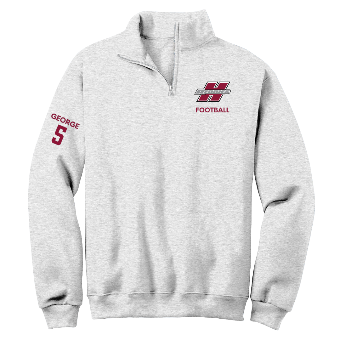 Henderson State University Football Light Gray Quarter-Zip - #5 Elijah George