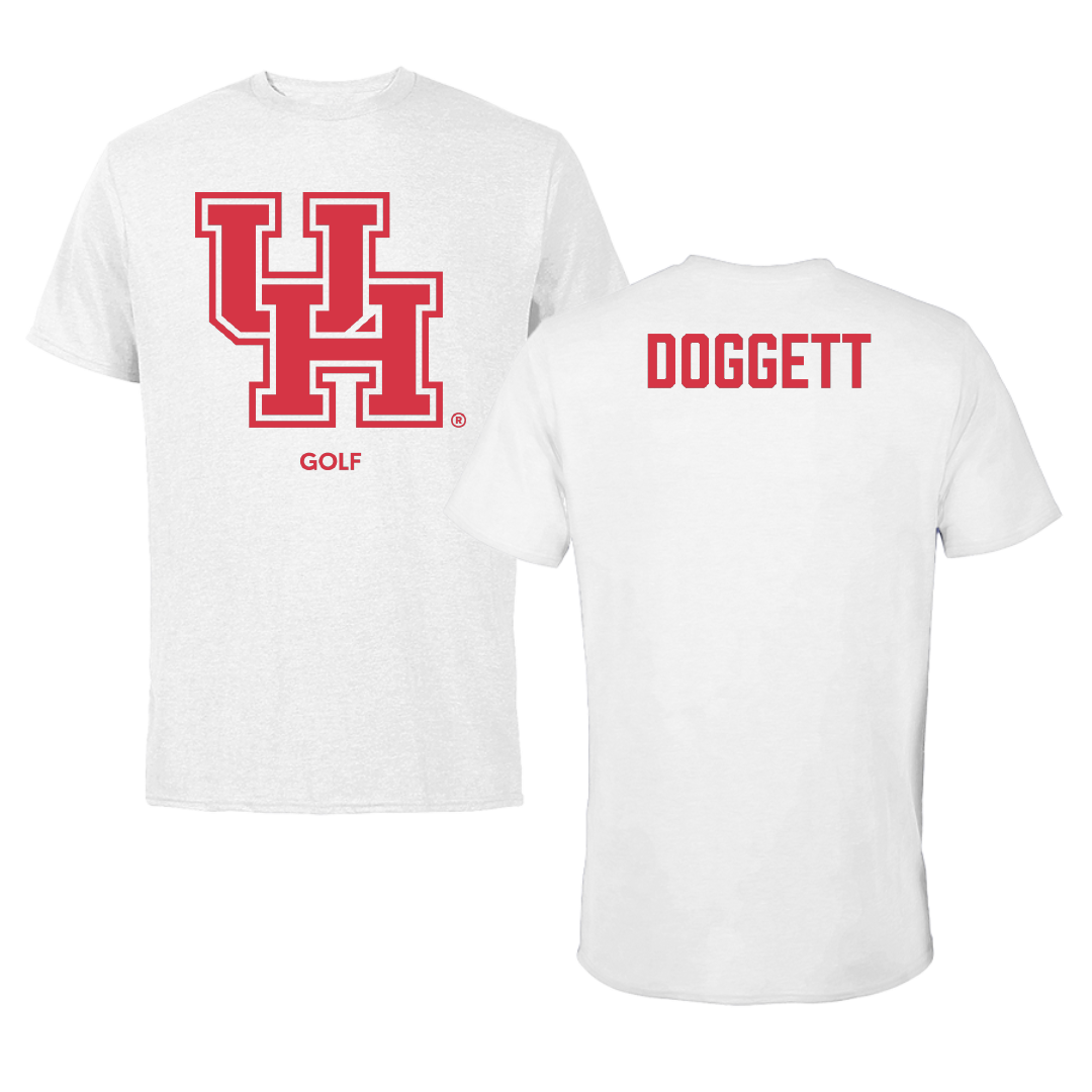 University of Houston Golf (M) White Performance Tee - Grant Doggett