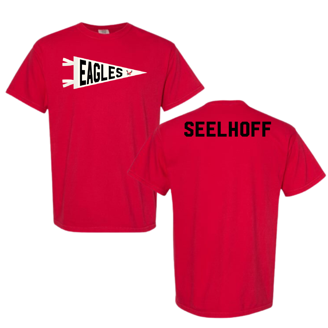 Eastern Washington University TF and XC Red Pennant Comfort Colors Tee - Ella Seelhoff