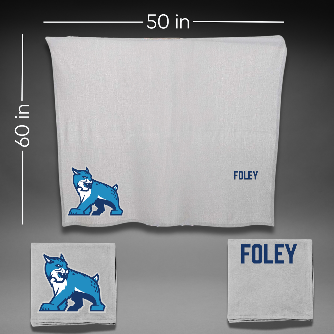Southeast Community College Wrestling Gray Blanket - Zachariah Foley