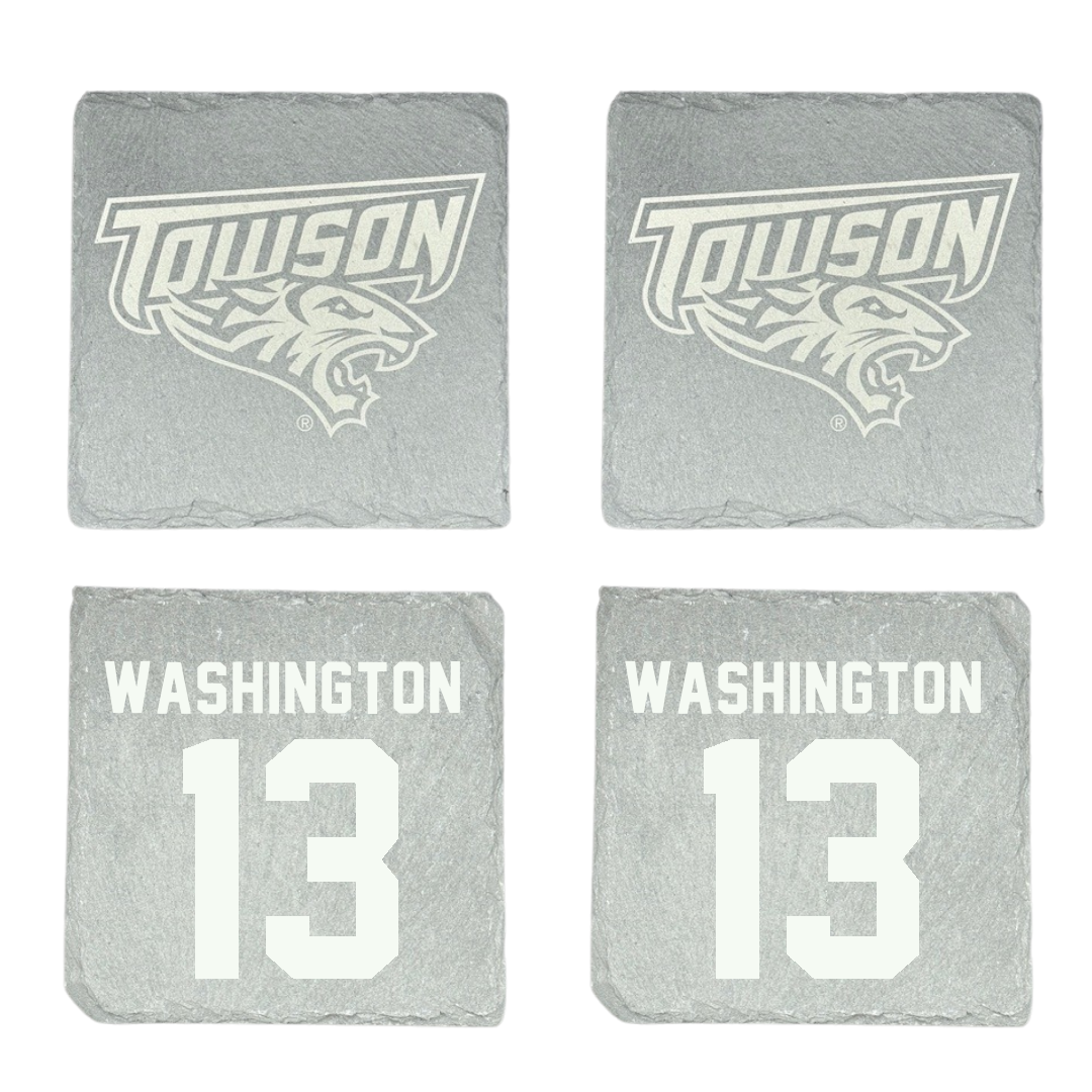 Towson University Football Stone Coaster (4 Pack)  - #13 DJ Washington