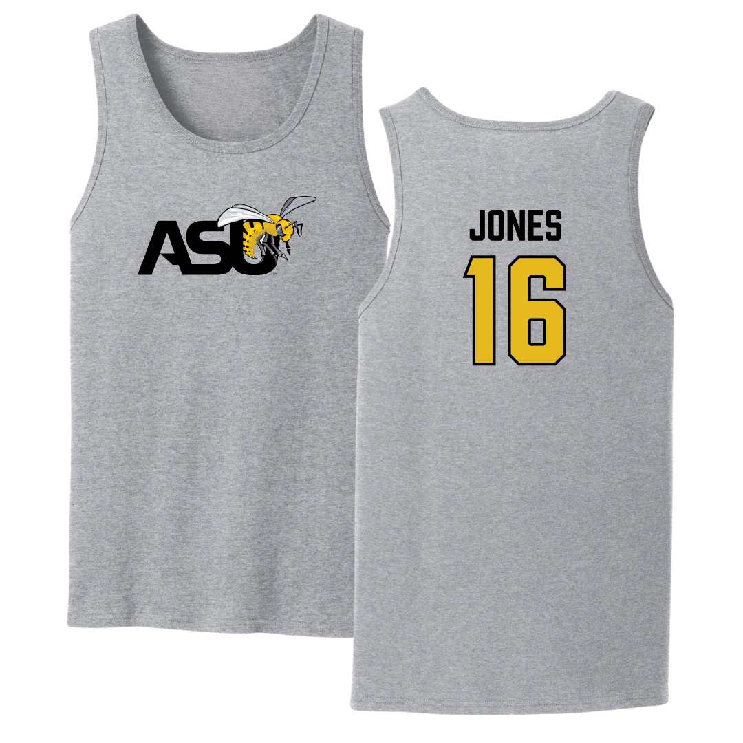 Alabama State University Volleyball Sport Gray Tank Top - #16 Essence Jones