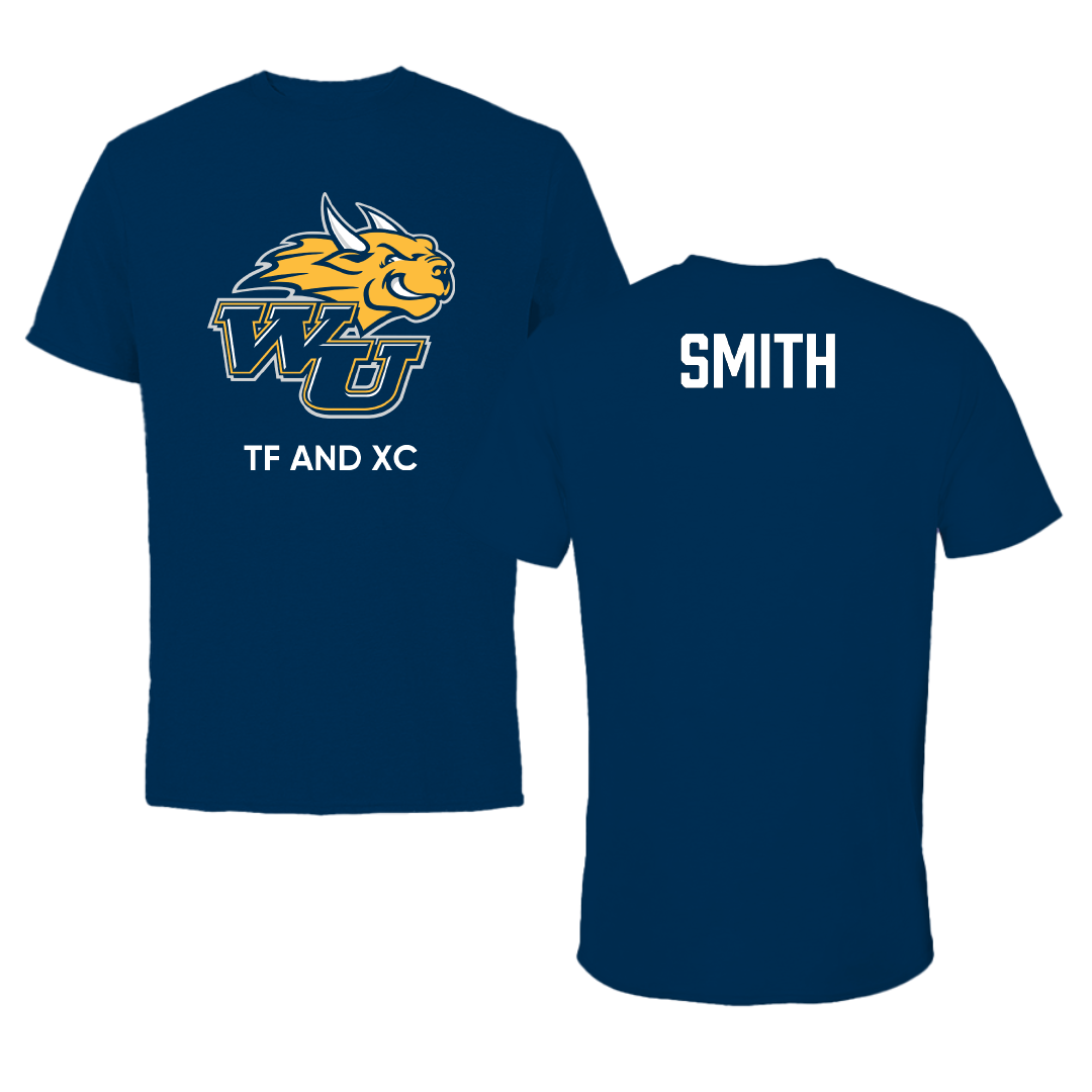Webster University TF and XC Navy University Tee - Noah Smith