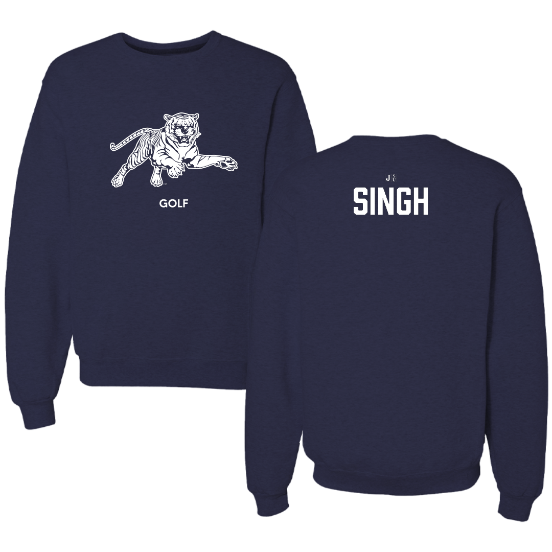 Jackson State University Golf (M) Navy Crewneck - Ekam Singh