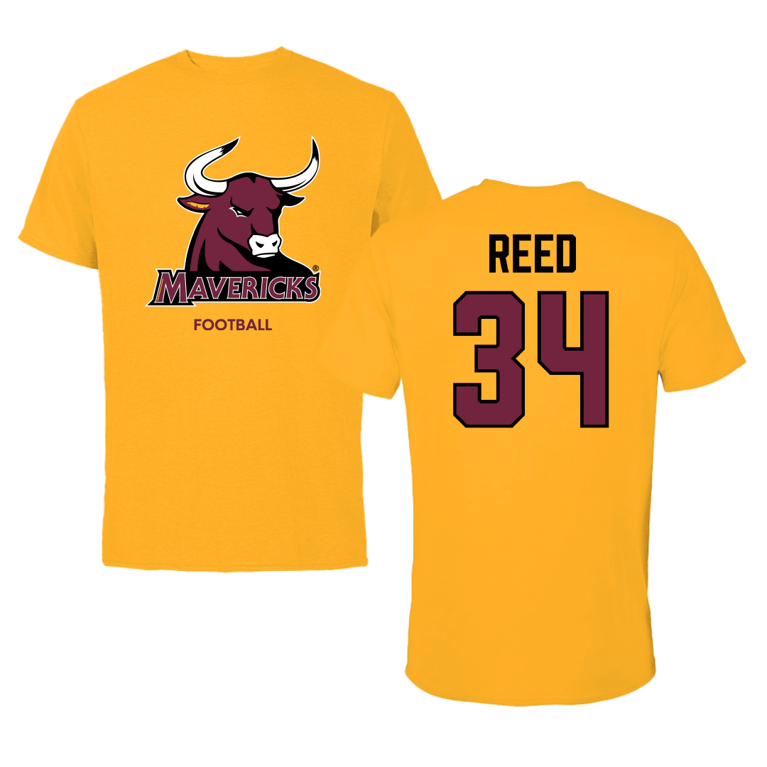Colorado Mesa University Football Gold Performance Tee - #34 La'Markus Reed