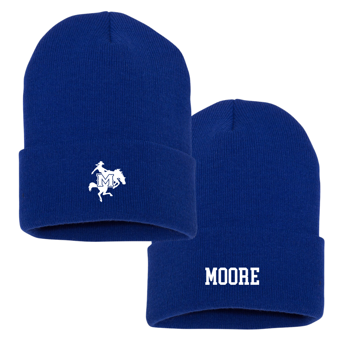 McNeese State University Football Blue Beanie - #39 Braylon Moore