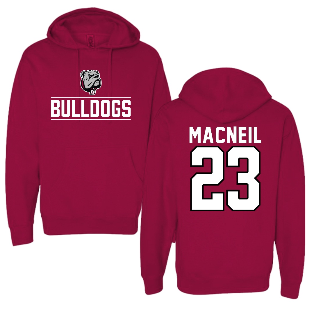 Dean College Lacrosse Cardinal General Hoodie - #23 David MacNeil