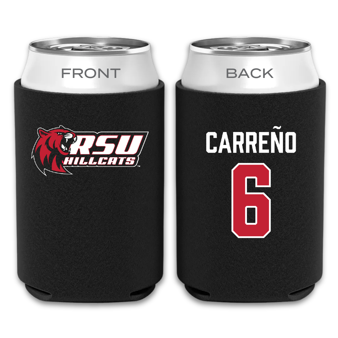 Rogers State University Soccer Black Can Cooler - #6 Khari Carreño