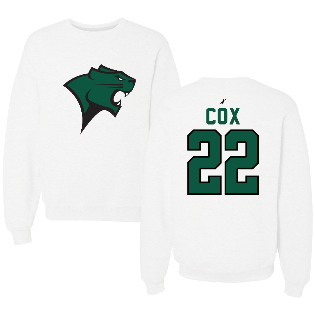 Chicago State University Basketball White Crewneck - #22 Dailliss Cox