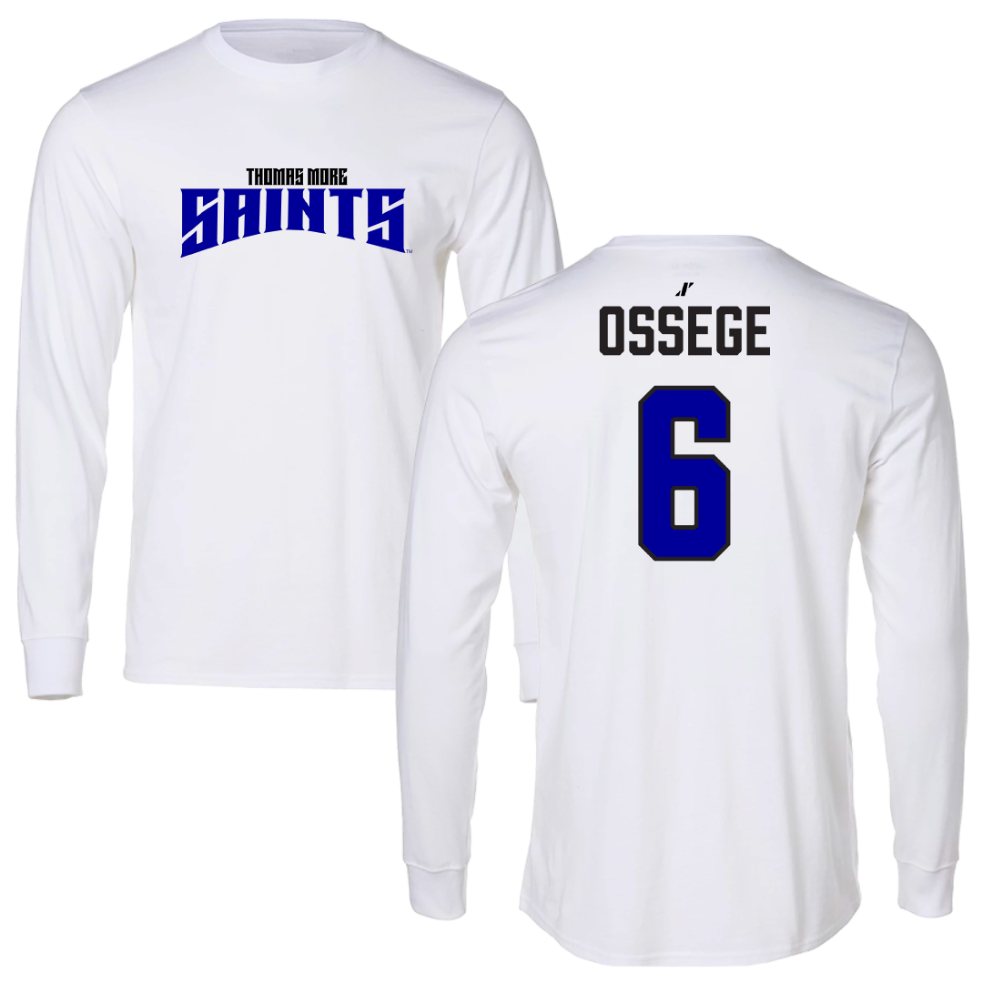 Thomas More University Volleyball White Classic Long Sleeve - #6 Rachel Ossege