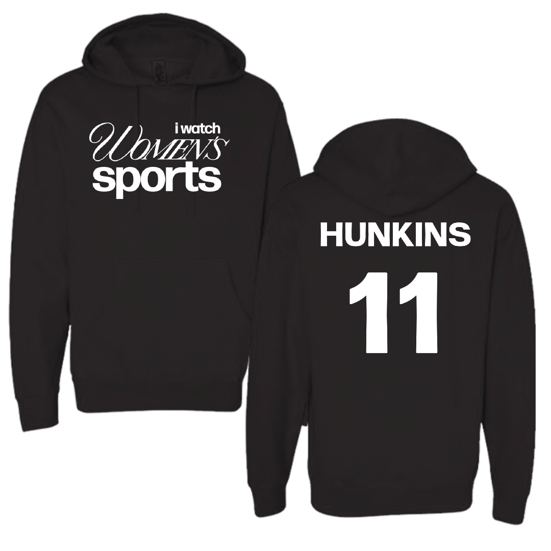 Cameron University Softball Black WHM Hoodie - #11 Camryn Hunkins
