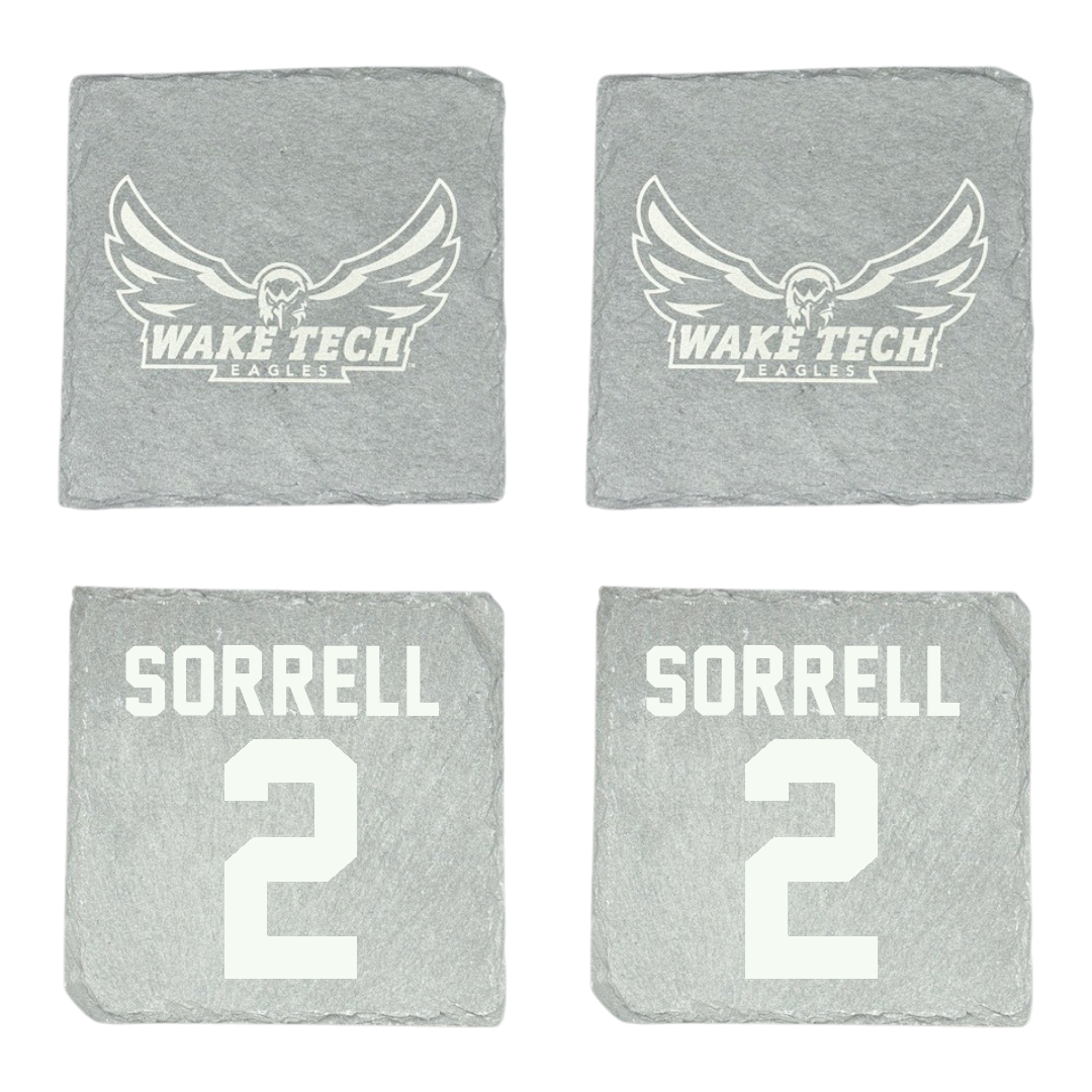 Wake Tech Community College Basketball (M) Stone Coaster (4 Pack)  - #2 Sj Sorrell