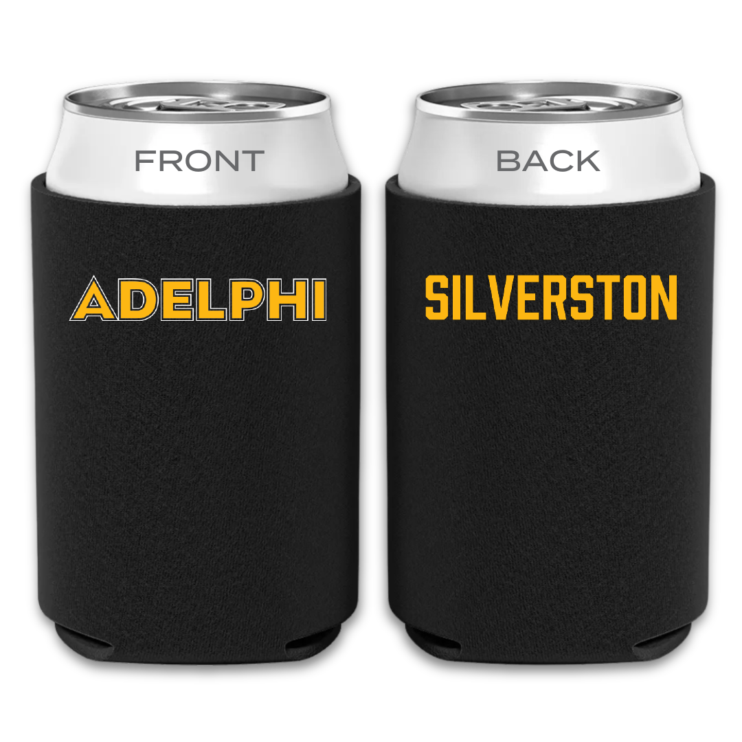 Adelphi University Tennis (M) Black Can Cooler - Leo Silverston