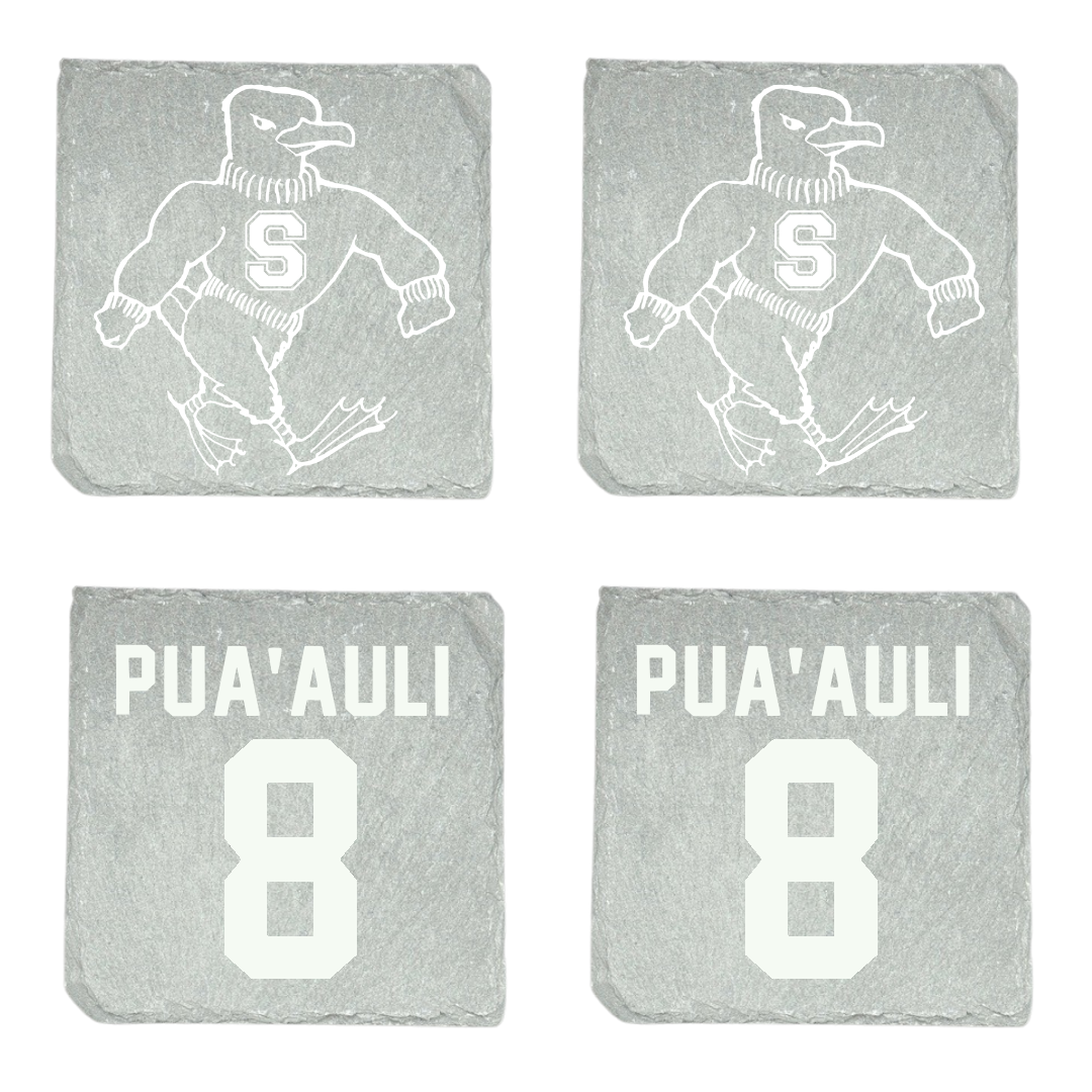 Salisbury University Football Stone Coaster (4 Pack)  - #8 Leuma Pua’auli