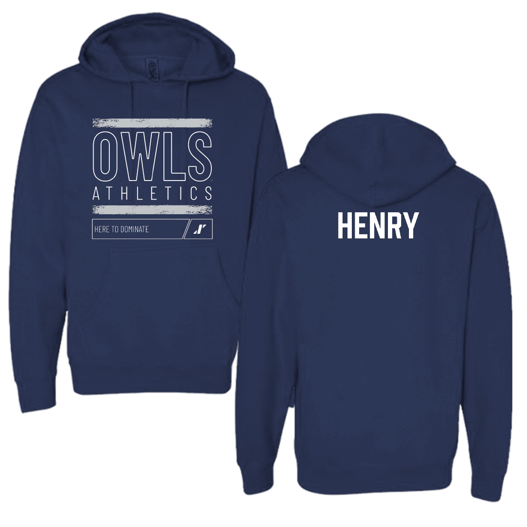 Rice University TF and XC Navy Dominate Hoodie - Augustus Henry