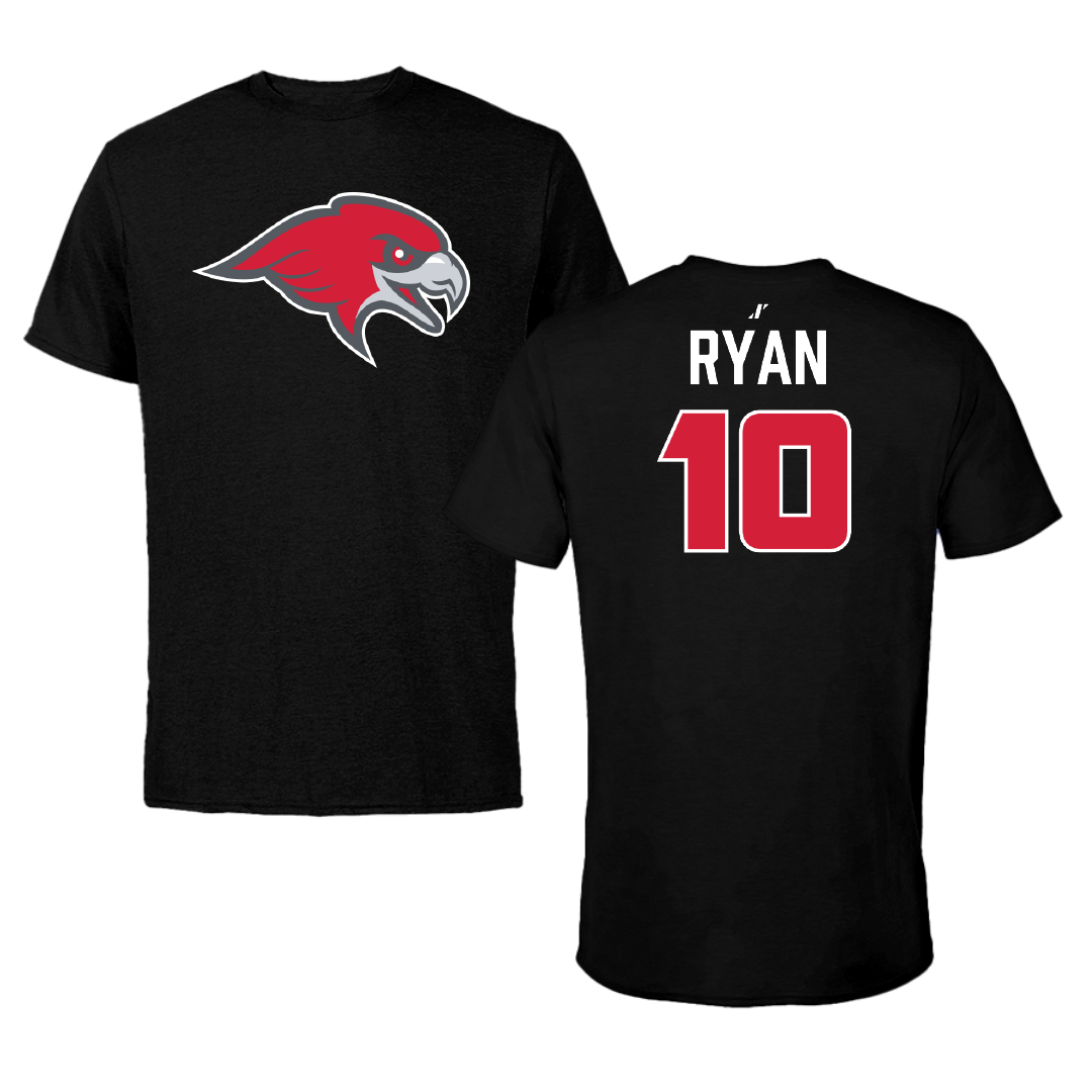 Montclair State University Basketball (M) Black Performance Tee - #10 Shane Ryan