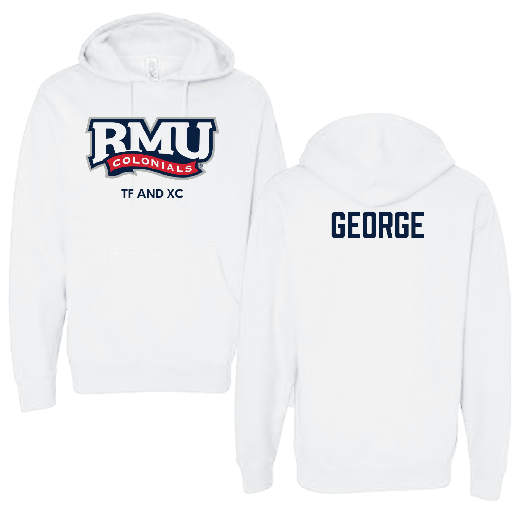 Robert Morris University TF and XC White Colonials Hoodie - Errisa George