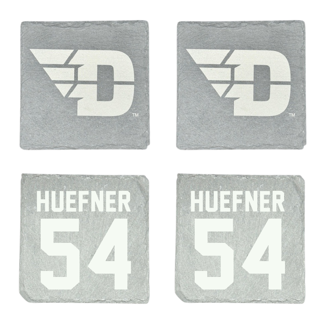 University of Dayton Football Stone Coaster (4 Pack)  - #54 Ben Huefner