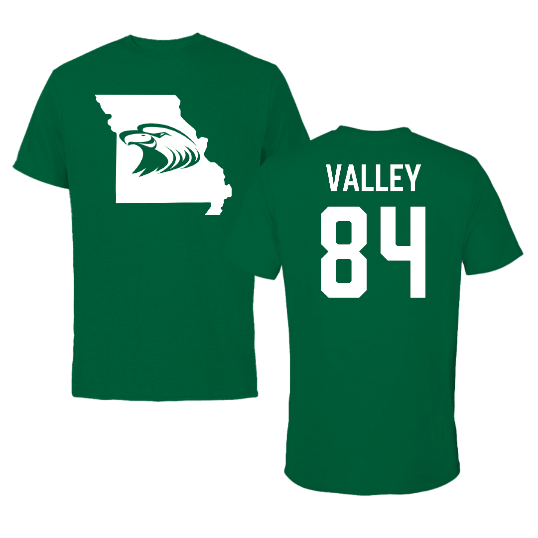 Central Methodist University Football Green State Tee - #84 Seth Valley