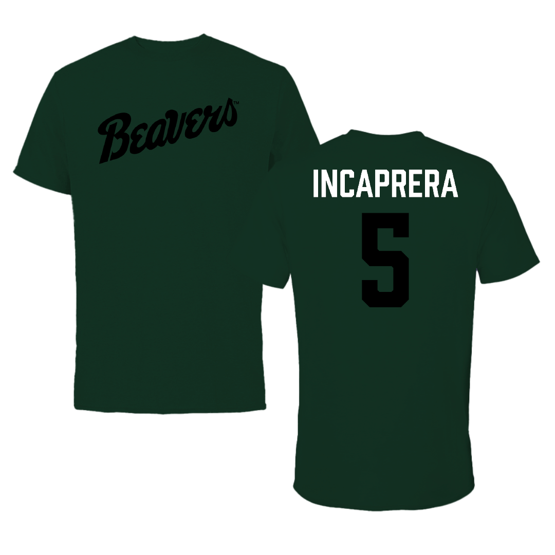 Bemidji State University Football Green Tee - #5 Justin Incaprera