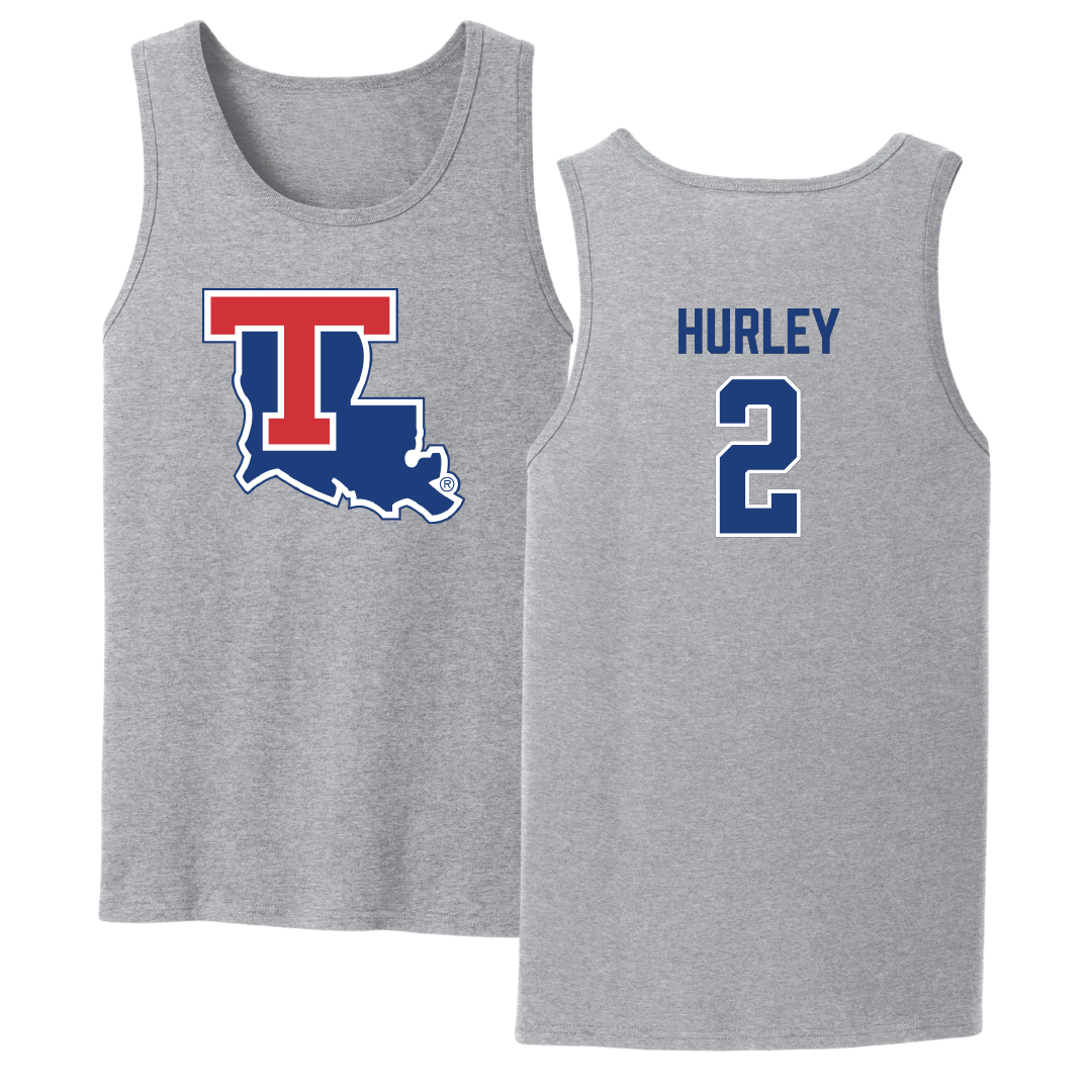 Louisiana Tech University Volleyball Sport Gray Tank Top - #2 Jailen Hurley