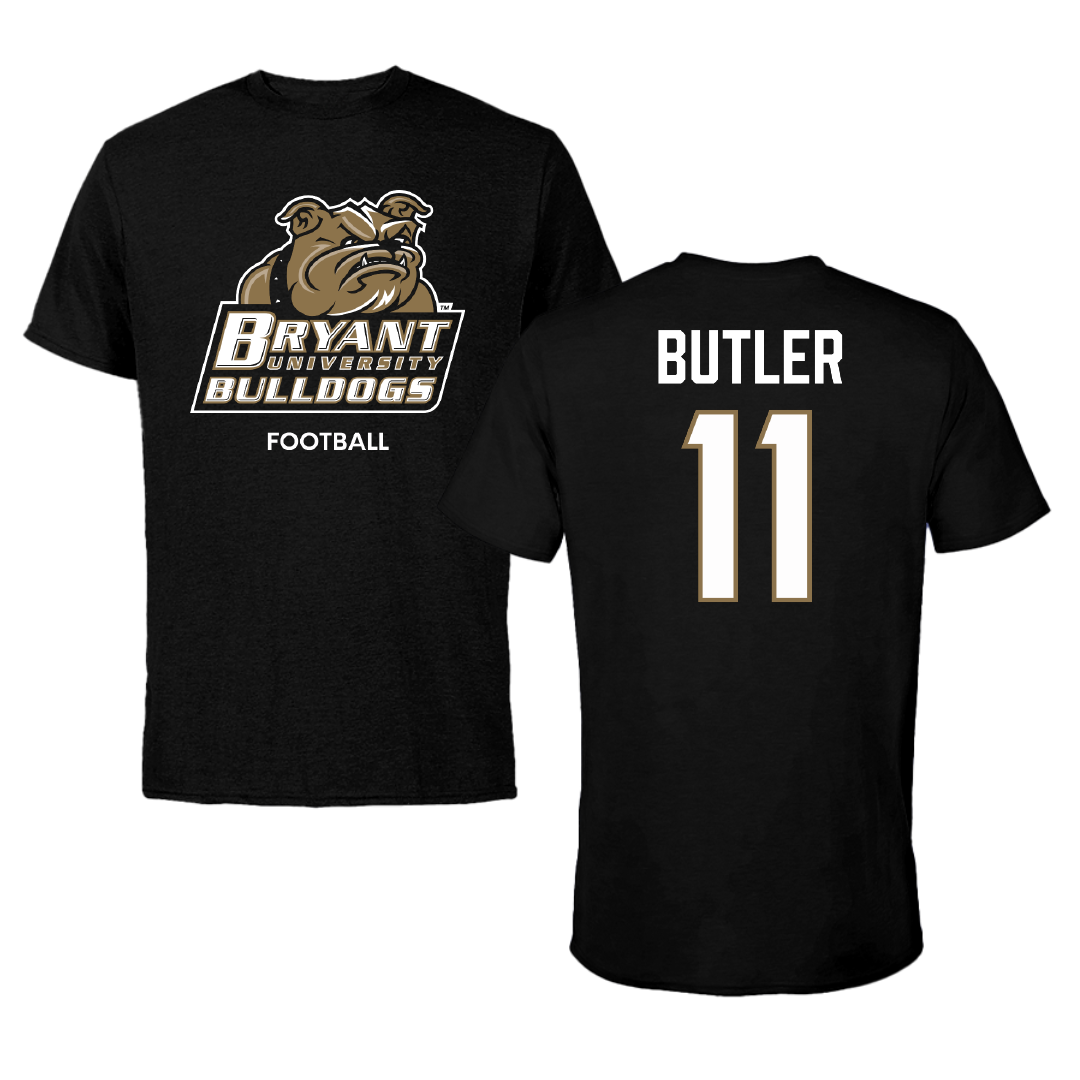 Bryant University Football Black Performance Tee - #11 TJ Butler