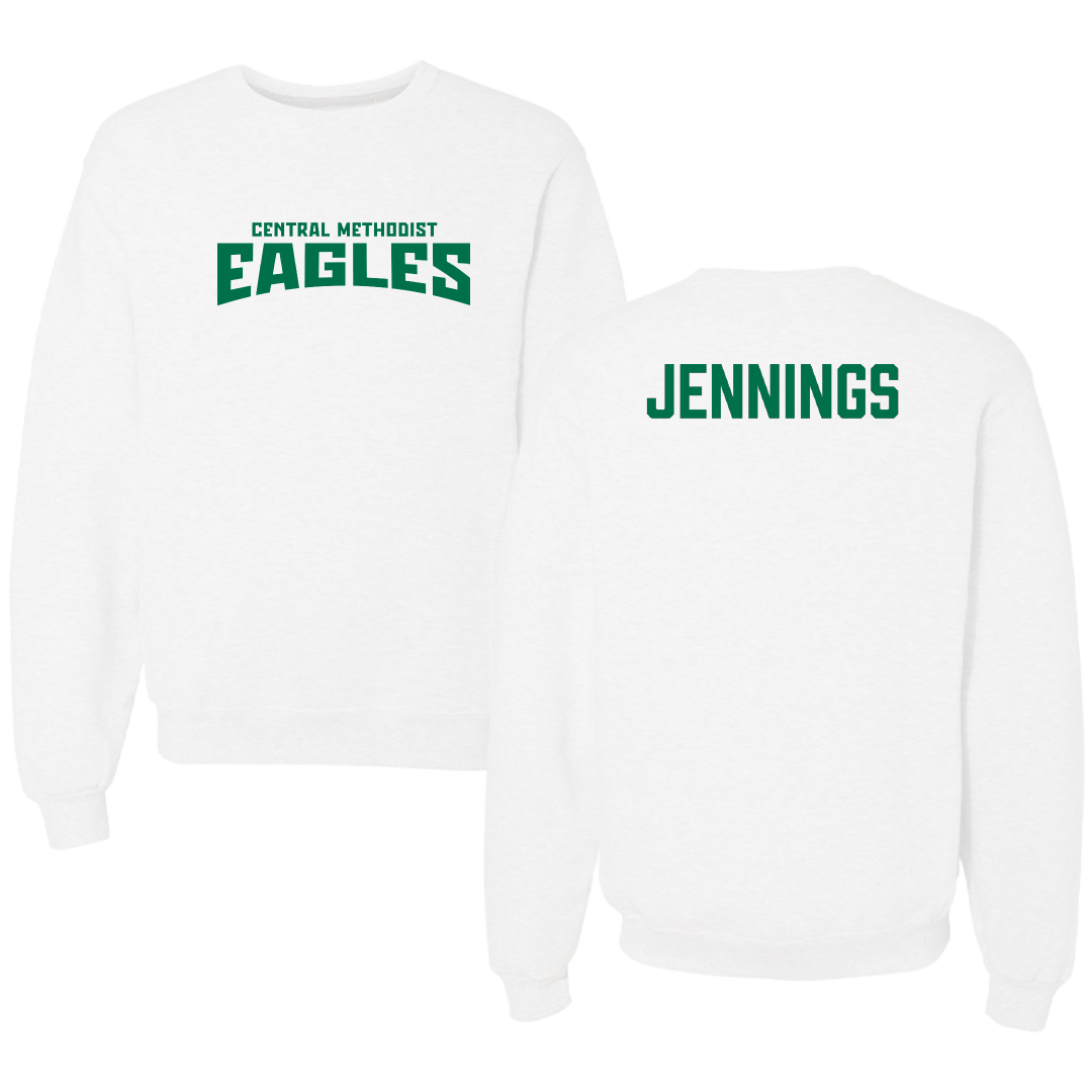 Central Methodist University TF and XC White Classic Crewneck - Labron Jennings