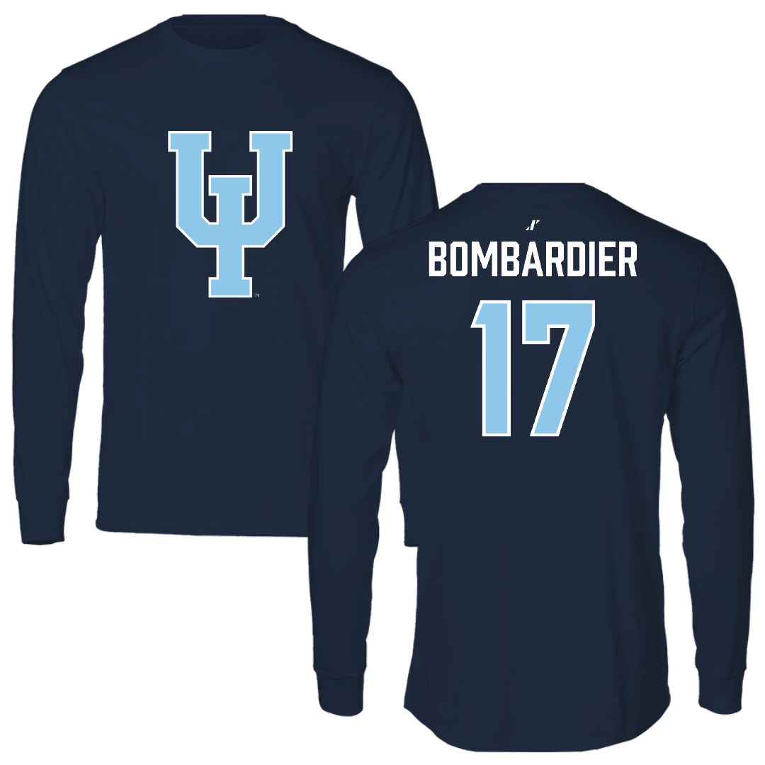 Upper Iowa University Baseball Navy Long Sleeve - #17 Gabe Bombardier