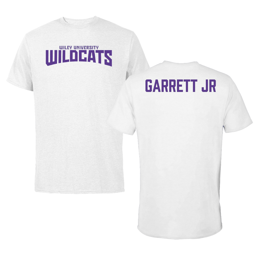 Wiley University TF and XC White Classic Performance Tee - Ronald Garrett jr
