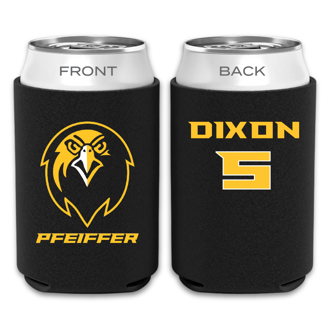 Pfeiffer University Basketball (M) Black Can Cooler - #5 Quan Dixon