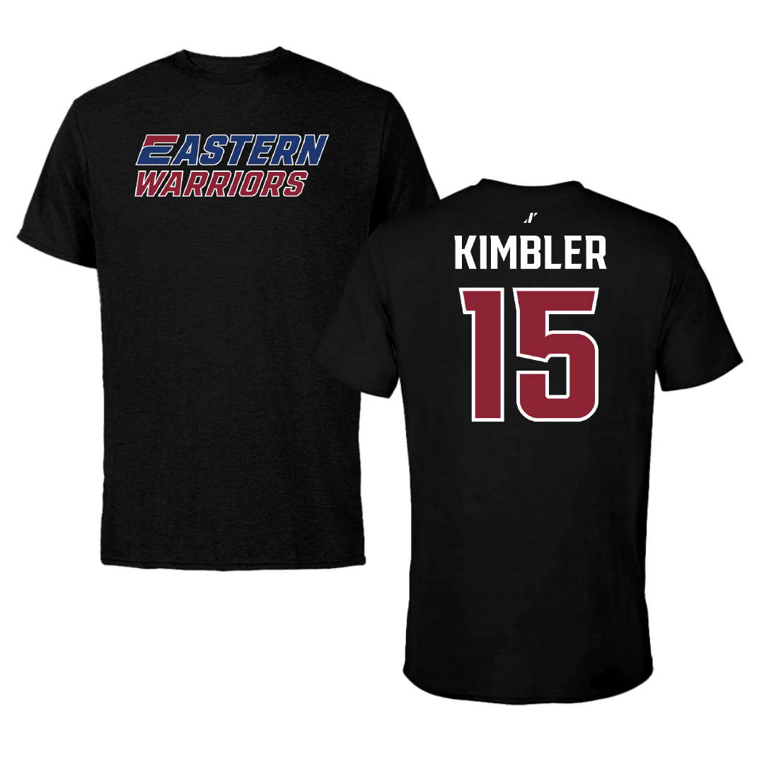 Eastern Connecticut State University Baseball Black Tee - #15 Teige Kimbler