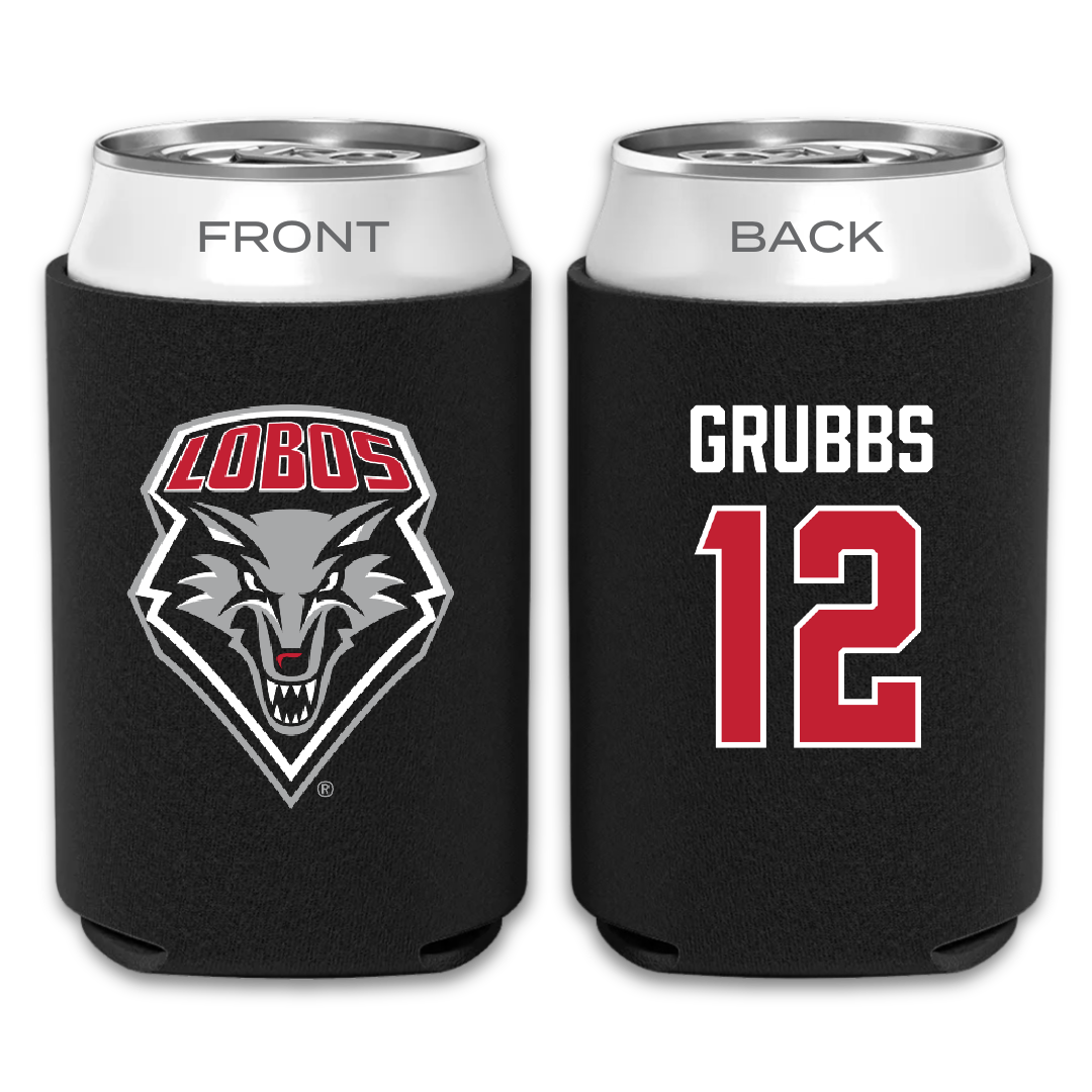 University of New Mexico Baseball Black Can Cooler - #12 Talor Grubbs