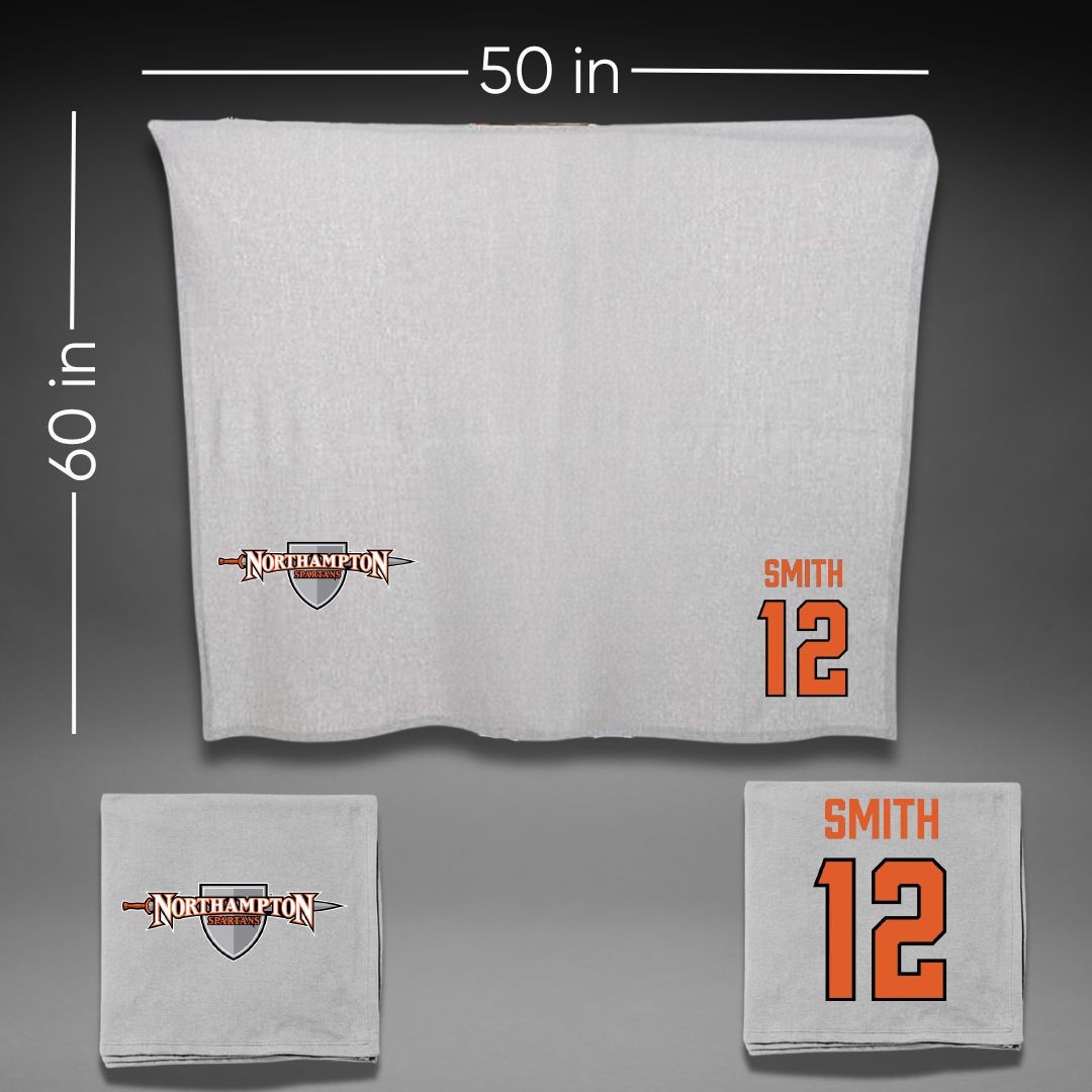 Northampton Community College Volleyball (M) Gray Blanket - #12 Luke Smith