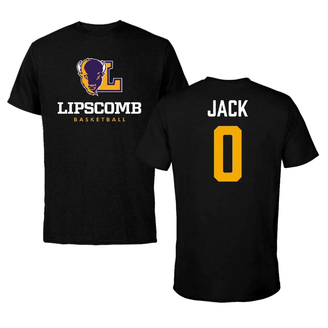 Lipscomb University Basketball (M) Black Tee - #0 Luke Jack