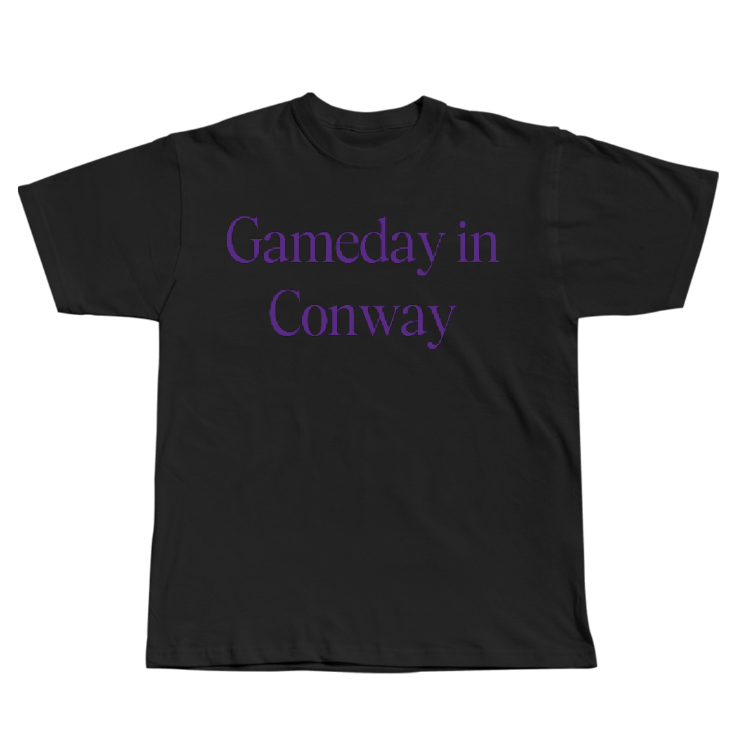 University of Central Arkansas Baseball Black Gameday Tee - #25 Caide White