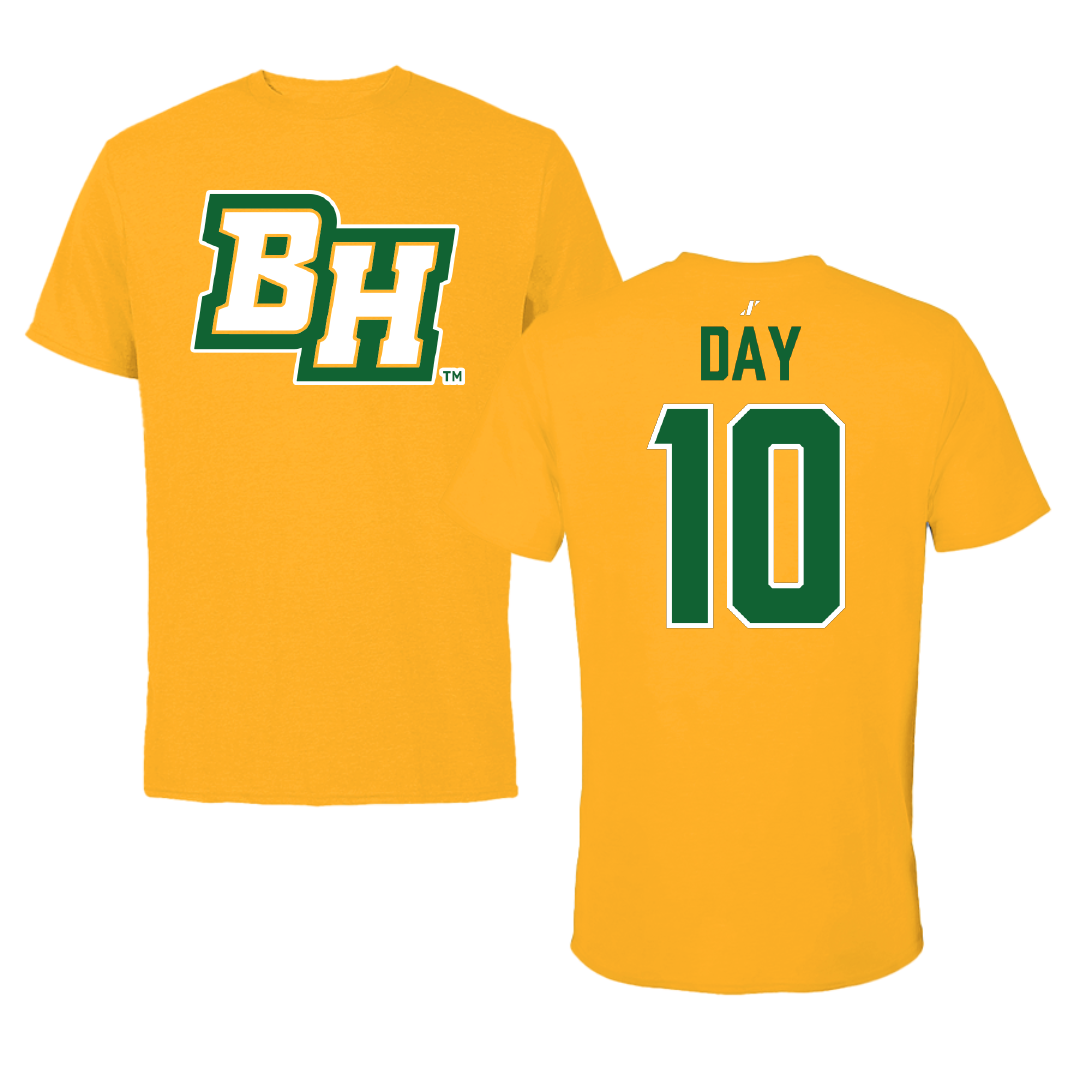 Black Hills State University Soccer Gold Tee - #10 Leah Day