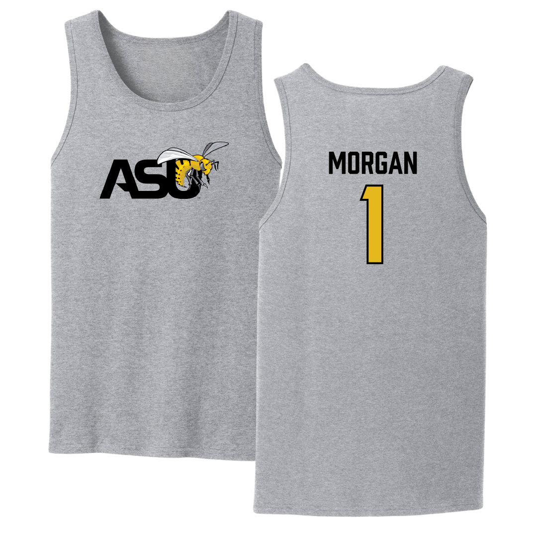 Alabama State University Volleyball Sport Gray Tank Top - #1 Jyriah Morgan