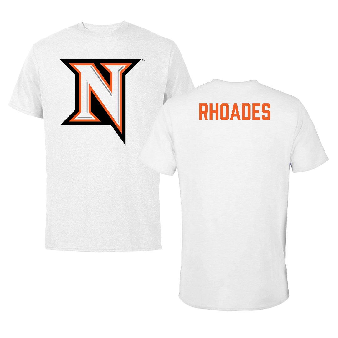 Northampton Community College Baseball White Performance Tee - Aiden Rhoades