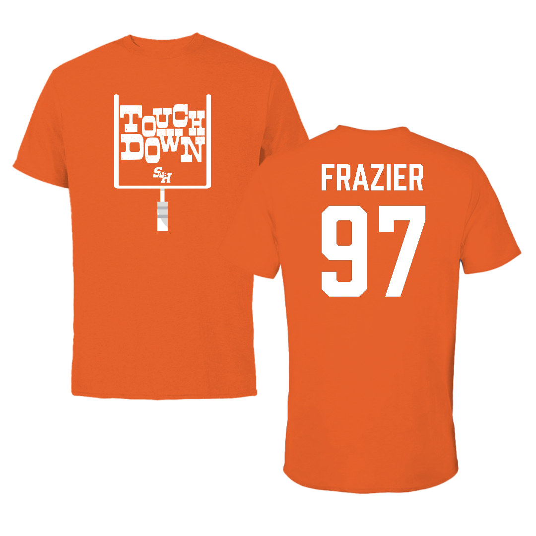 Sam Houston State University Football Orange Touchdown Tee - #97 Dylan Frazier