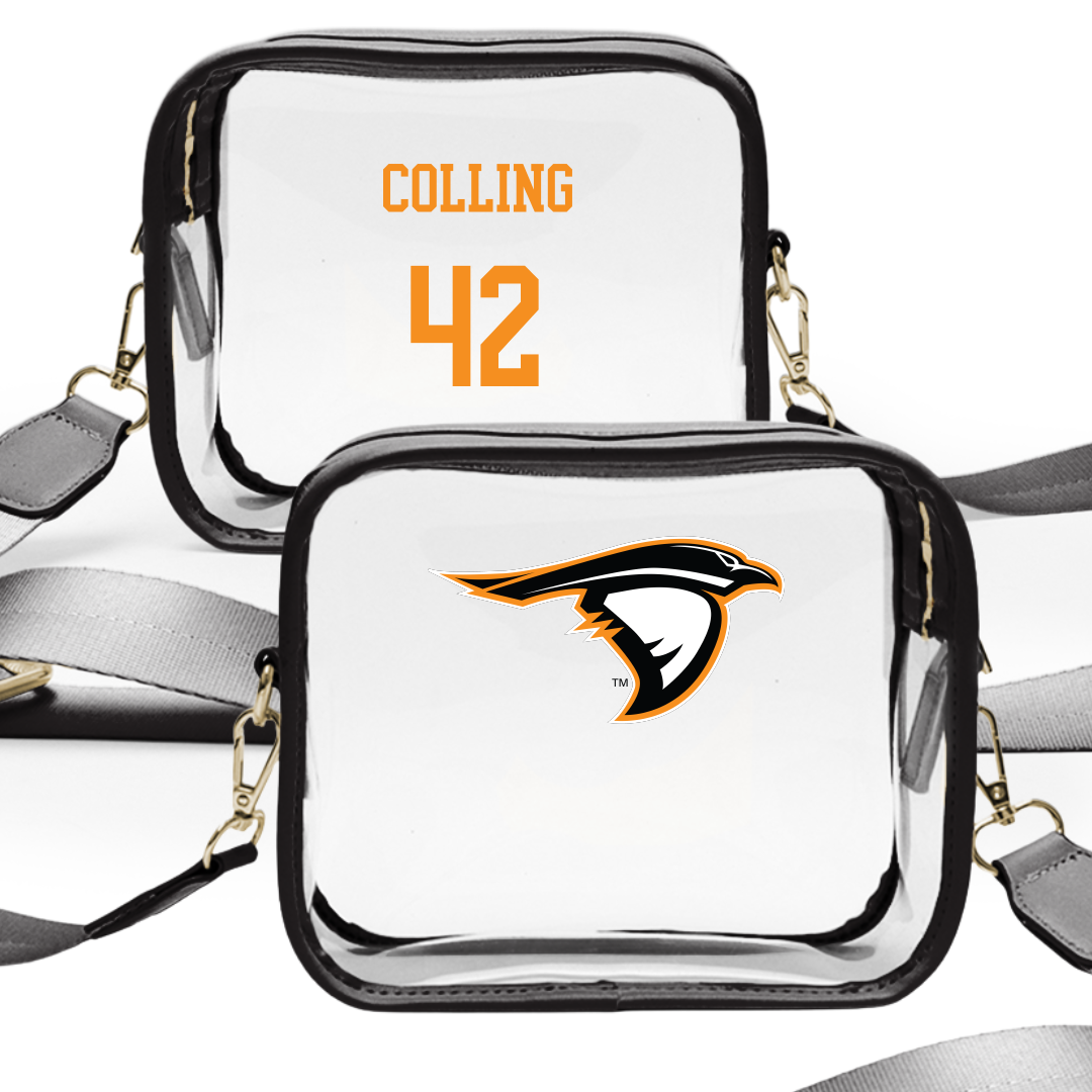 Anderson University (Indiana) Baseball Black Clear Stadium Bag - #42 Ethan Colling