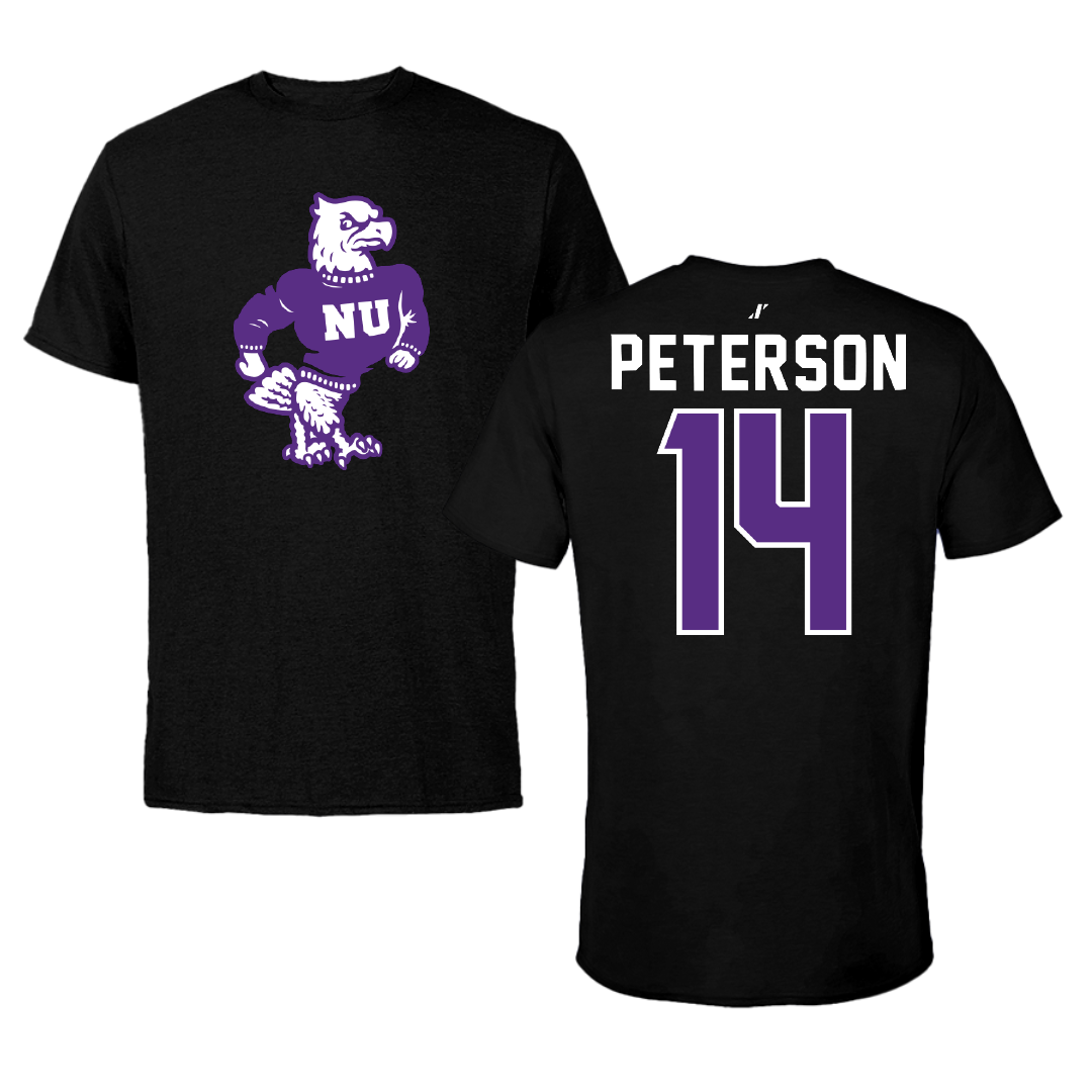 Niagara University Softball Black Performance Tee - #14 Emily Peterson