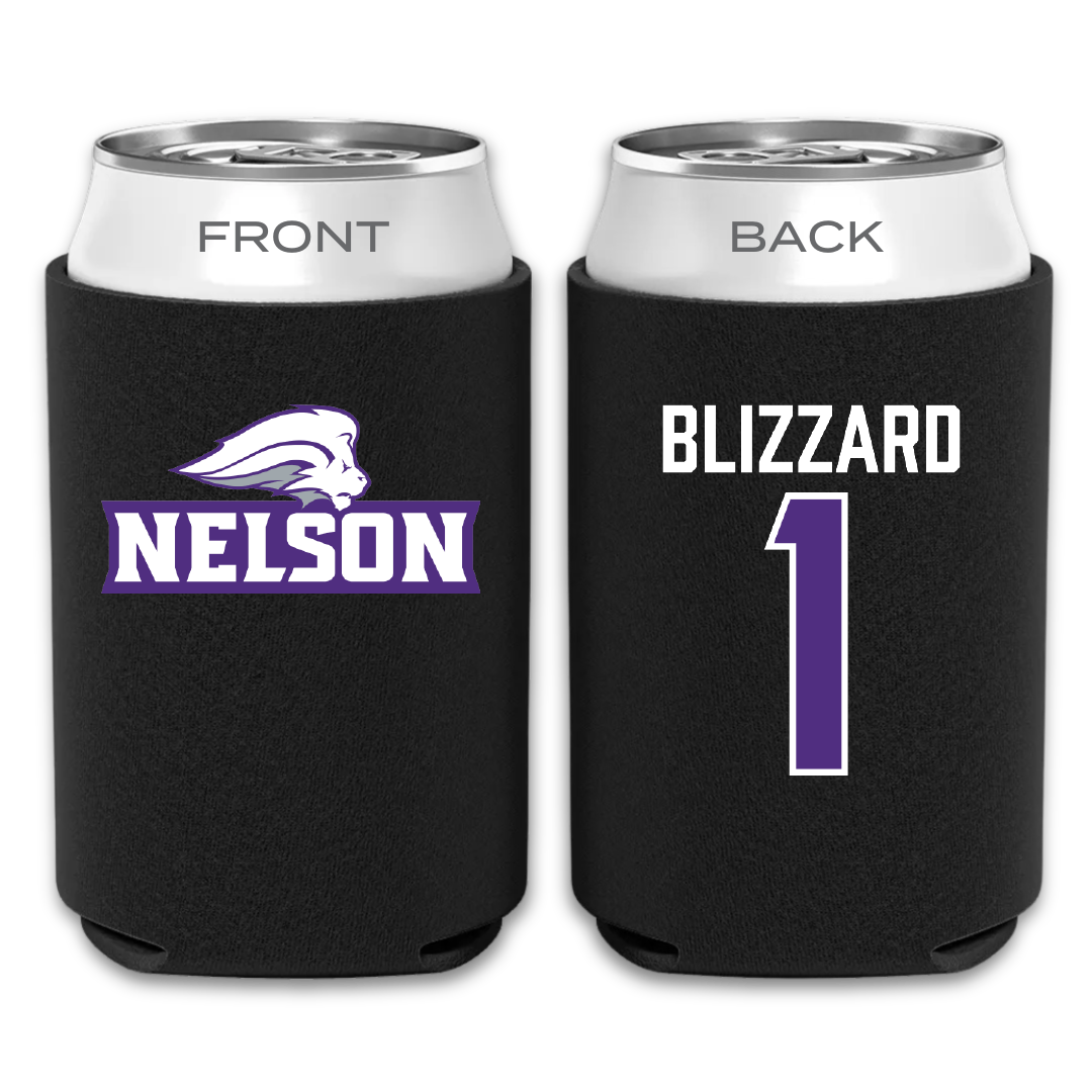 Nelson University Softball Black Can Cooler - #1 Macie Blizzard