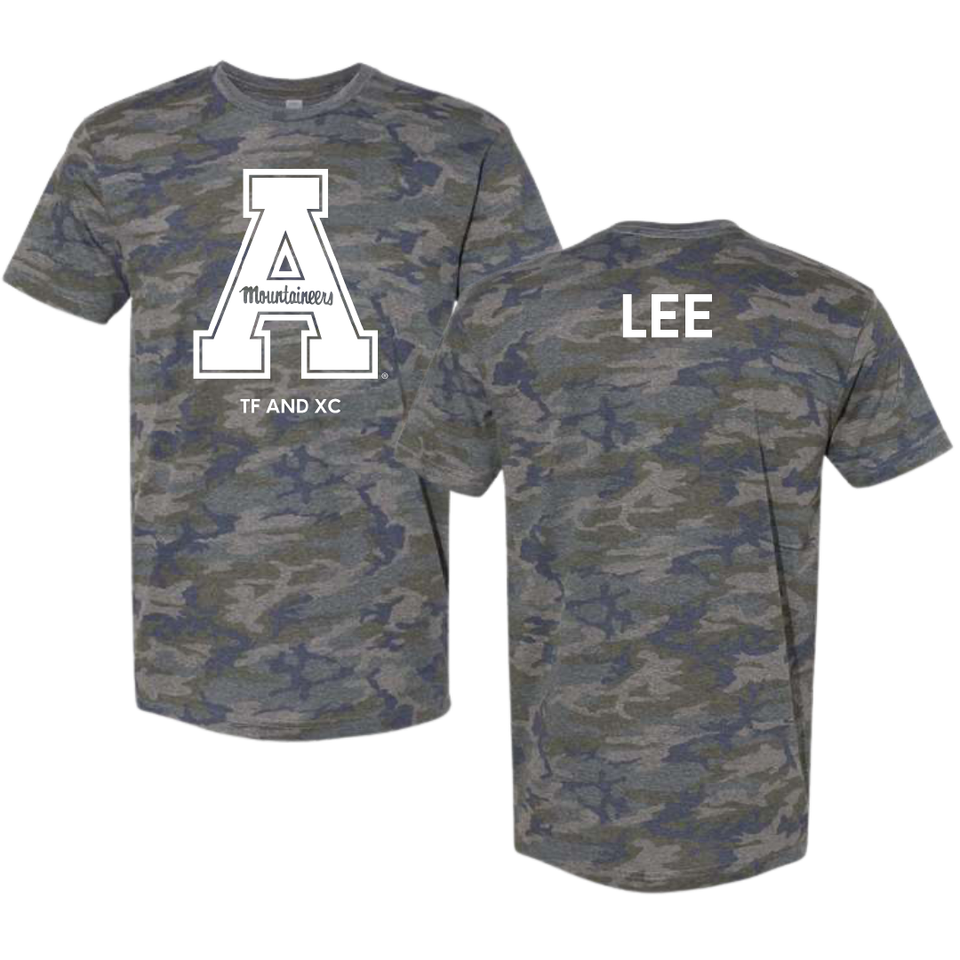 Appalachian State University TF and XC Vintage Camo Tee - Ray Lee