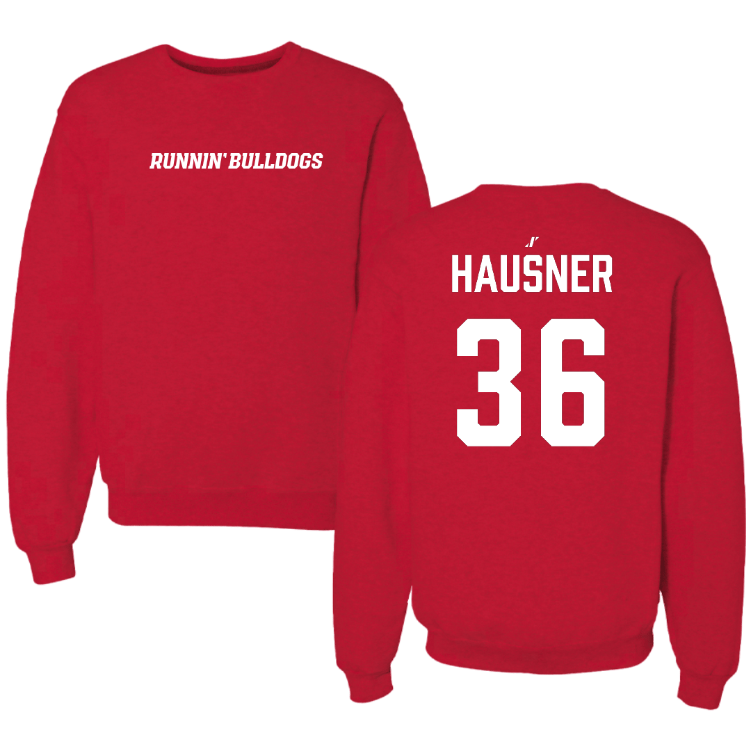 Gardner-Webb University Baseball Red Crewneck - #36 Anthony Hausner