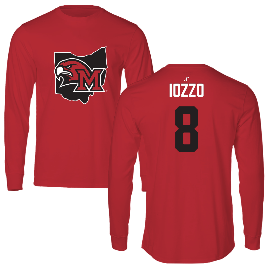Miami University (Ohio) Baseball Red State Long Sleeve - #8 Marc Iozzo
