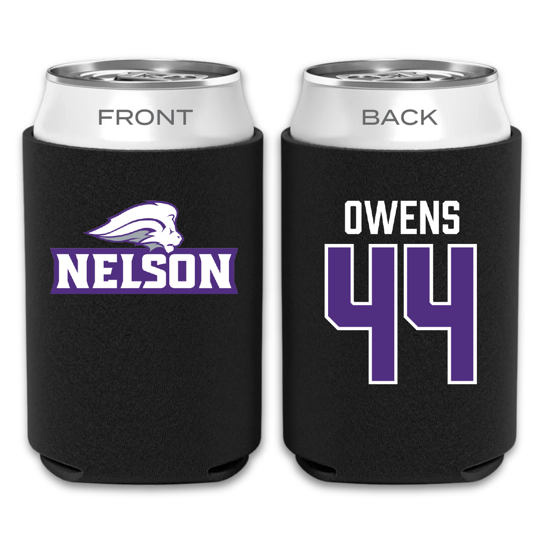 Nelson University Soccer Black Can Cooler - #44 Winston Owens