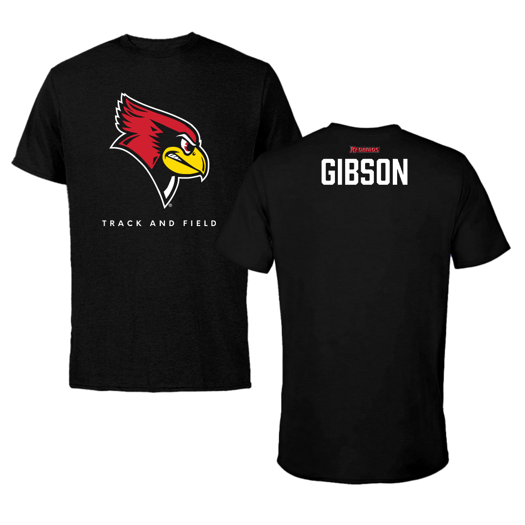 Illinois State University Track and Field Black Tee - Hannah Gibson