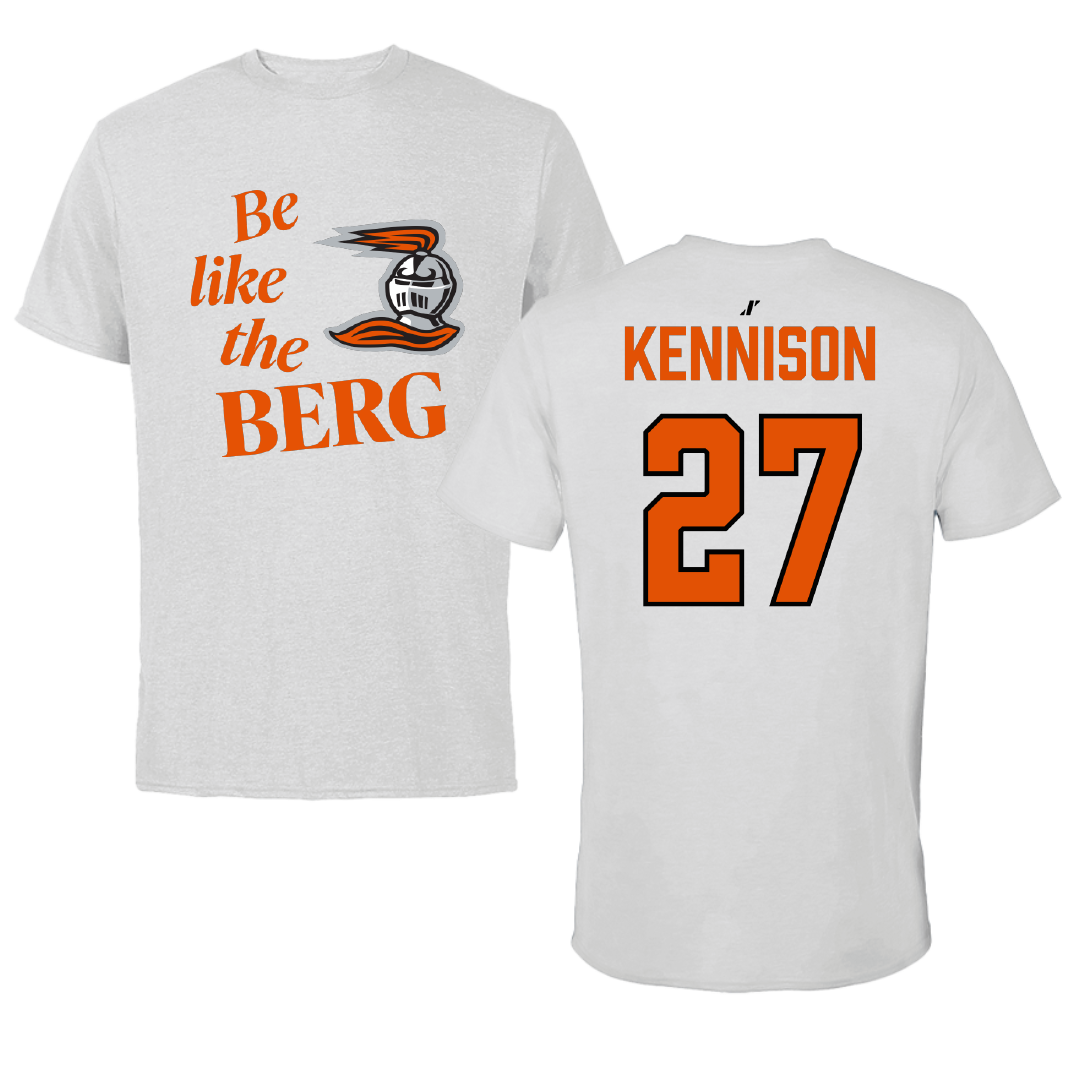 Heidelberg University Football Light Gray Be Like Us Performance Tee - #27 Jackson Kennison