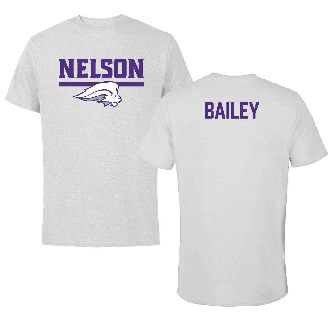 Nelson University TF and XC Light Gray Tee - Richard Bailey
